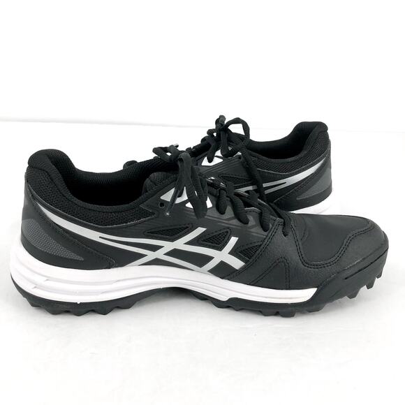 ASICS Womens Gel-Lethal Field Hockey Sneakers US 10 Black Silver Lace Up NIB - Picture 4 of 11